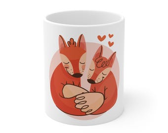 11 Unzen weißer Becher