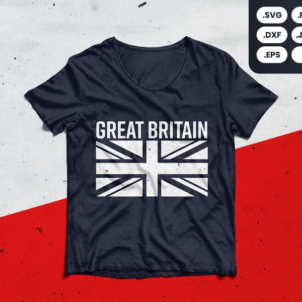 Great Britain Flag Distressed SVG, PNG, Shirt, United Kingdom, Brexit, EU, London, Tourist, British, English, Scottish, Irish, Welsh