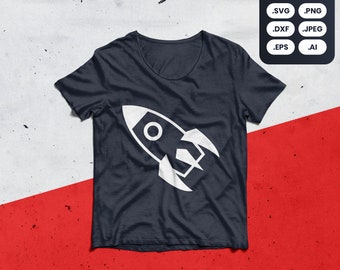 Rocket SVG, PNG, Shirt, NASA, Stars, Space, Moon, Atmosphere, Aerospace, Astronaut, Mars, Elon Musk