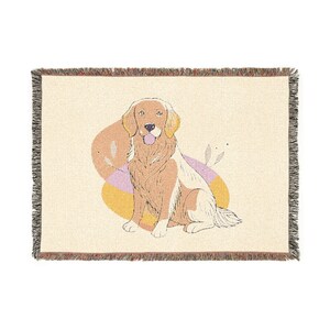 Dog Lover Woven Blanket | Cozy Pet Throw for Home Decor, Gifts for Dog Owners, Animal-Themed Decor, Pet Lover Blanket