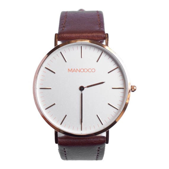 Damen Uhr, rose Gold, minimalistische Edelstahl Armbanduhr