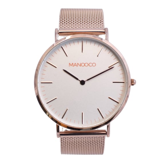 Womens Watch Rose Gold Minimalist Stainless Steel Wrist 