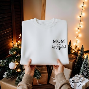 Custom Embroidered Dad of an Angel Sweatshirt or Hoodie with names - Personalized Memorial Gift image 20