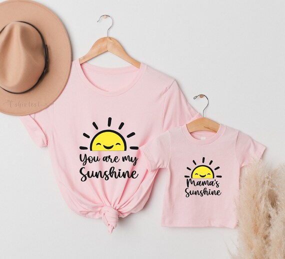 You Are My Sunshine Mommy and Me Shirts Mama Mini Shirt | Etsy