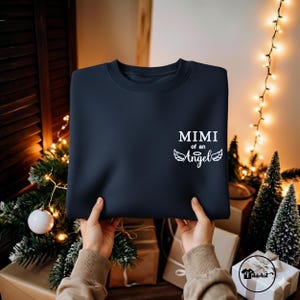 Custom Embroidered Dad of an Angel Sweatshirt or Hoodie with names - Personalized Memorial Gift image 19