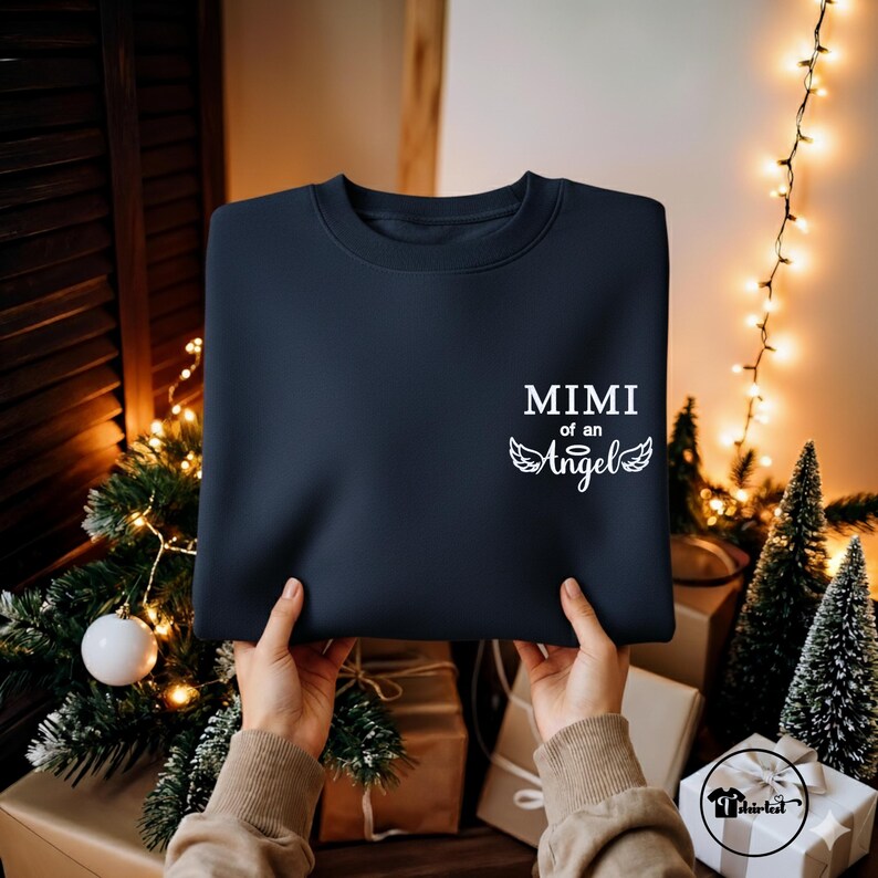 Custom Embroidered Dad of an Angel Sweatshirt or Hoodie with names - Personalized Memorial Gift image 19
