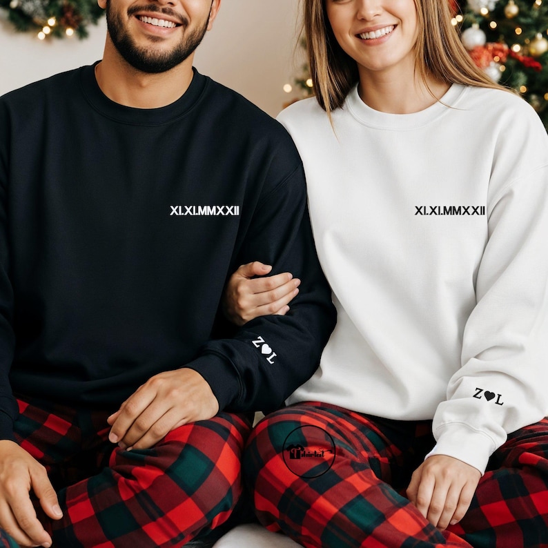 personalized anniversary gift for couples, custom date and initials with a heart
