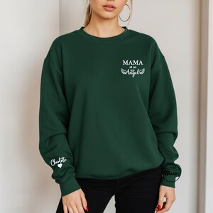 Custom Embroidered Dad of an Angel Sweatshirt or Hoodie with names - Personalized Memorial Gift image 7