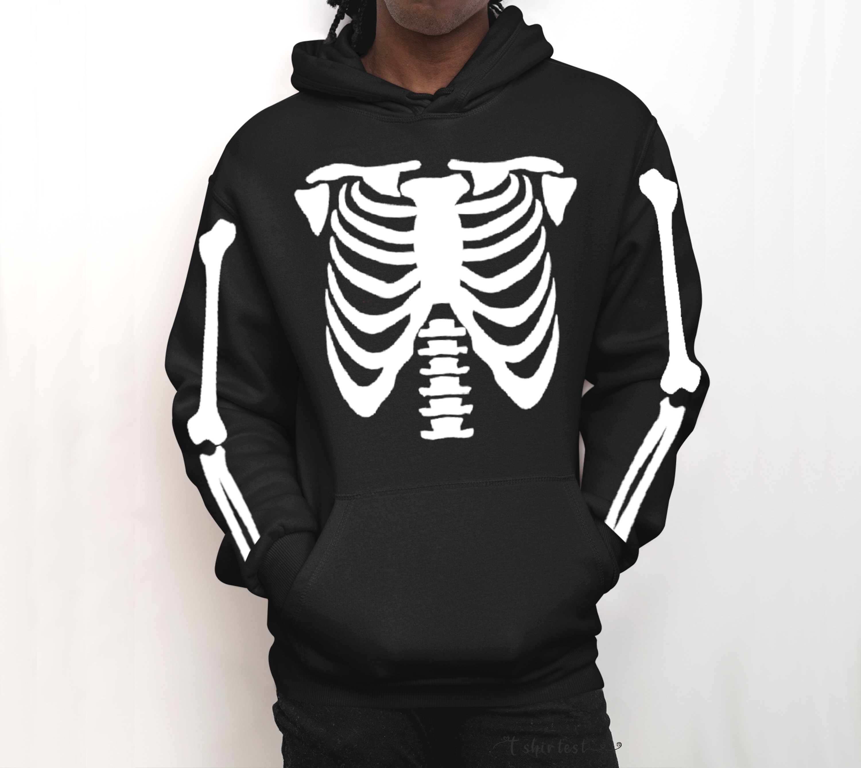 Rib Cage Hoodie - Etsy