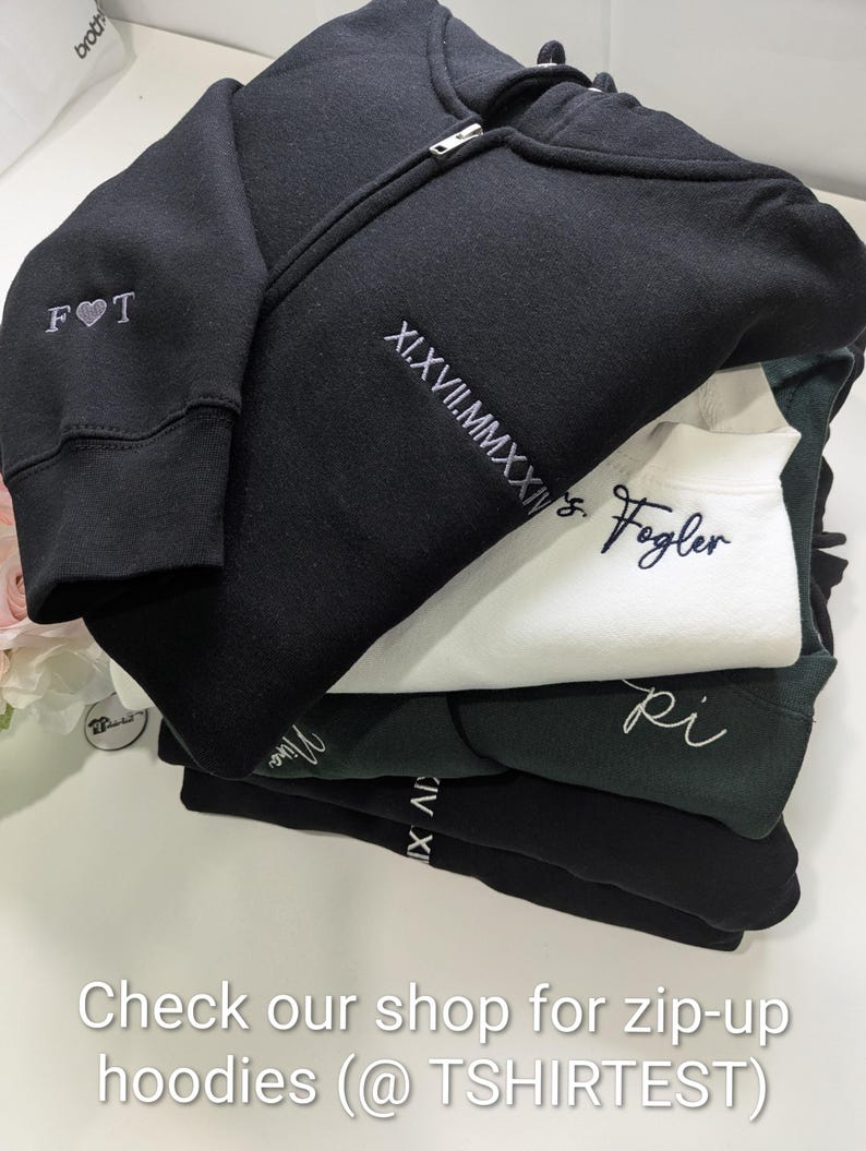 couples honeymoon outfits with wedding date and initials with a Heart