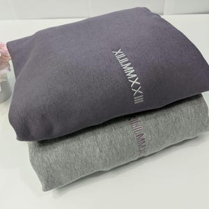 personalized anniversary date sweatshirt for couples