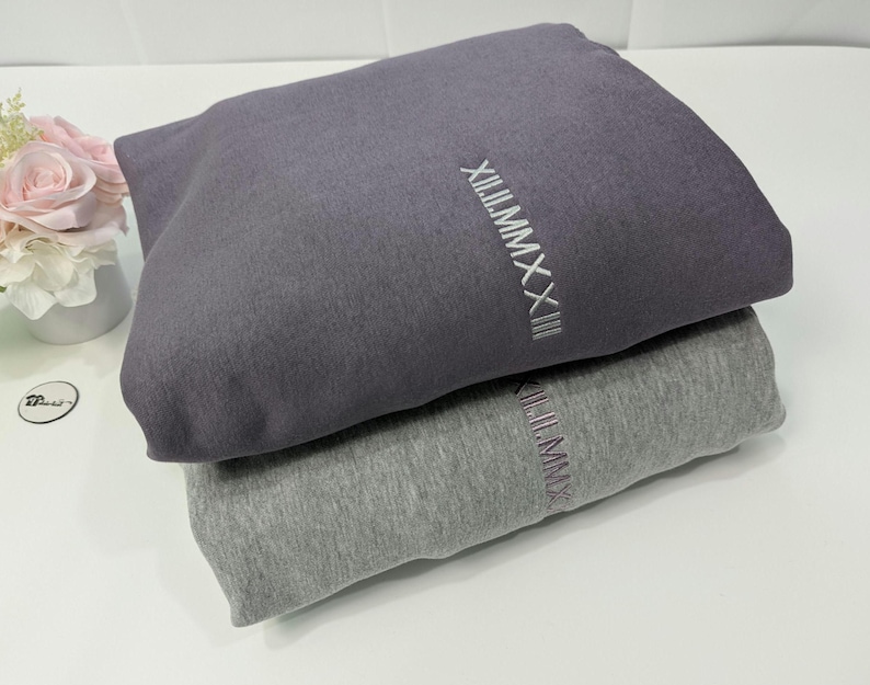 personalized anniversary date sweatshirt for couples