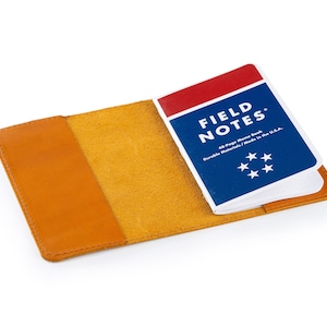 Leather Journal Cover, Handmade Field Notes Cover, Leather Cover for Moleskine Cahier Pocket size 3.5&quot; x 5.5&quot;, Passport Cover