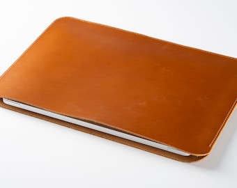 Leather Laptop Sleeve, Slim Leather Sleeve Bag for MacBook Pro 14-inch 2021