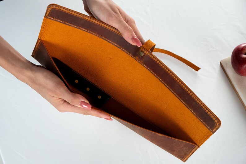 Leather Knife Roll, Handmade Distressed Leather Single Knife Case, Chef