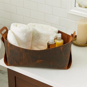 tobacco basket in bathroom Extra Large Tobacco Basket