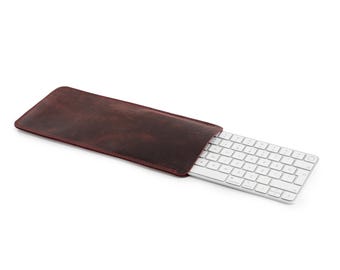 Maßgeschneiderte Apple Magic Keyboard Tasche aus abgenutztem Leder