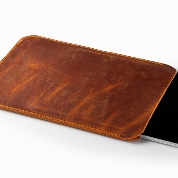 Leder Samsung Sleeve, handgefertigte Tablet Tasche für Samsung Galaxy Tab S6 Lite, Weihnachtsgeschenk