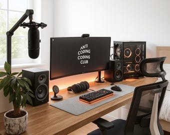 Felt Keyboard & Mouse Pad, Minimalist Office Workspace Mat