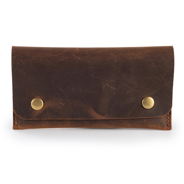 Leather Tobacco Pouch, Handmade Tobacco Case, Pipe Tobacco Bag