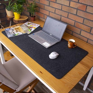 Felt Desk Mat, Laptop Mat, 100% Polyester felt, Keyboard&Mouse Pad, Extra Large Desk Pad, Home Office, Desk Accessories image 2