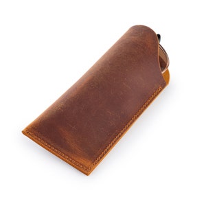 Leather Glasses Case, Handmade Glasses Cover, Personalised Case for Glasses, Gift For Him, Gift For Her, Custom Eyeglass Case