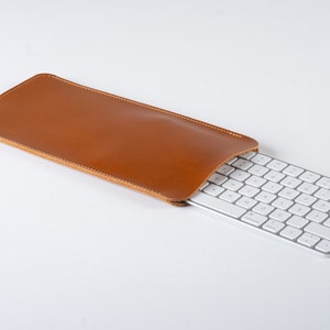 Custodia in pelle per Apple Magic Keyboard, custodia per tastiera wireless Apple, custodia in pelle fatta a mano per tastiera Apple, cover per tastiera Touch ID Apple
