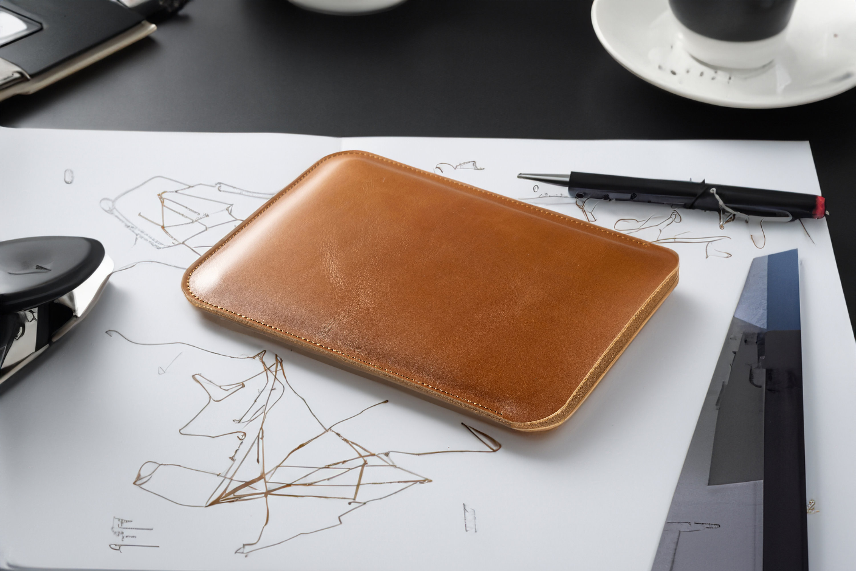 Leather Sleeve For iPad, Handmade iPad Case for iPad Mini & iPad Air, iPad Pro Cover for 12.9 inch, 10.5 inch, 9.7 inch, iPad Pro 13" 2024