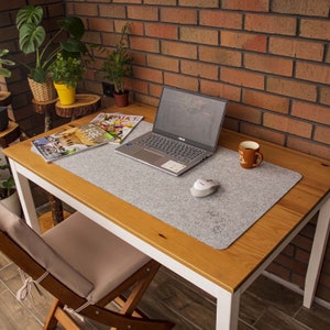 Felt Desk Mat, Laptop Mat, 100% Polyester felt, Keyboard&Mouse Pad, Extra Large Desk Pad, Home Office, Desk Accessories image 4