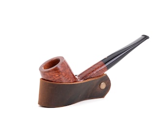 Leather Pipe Stand, Handmade Pipe Holder for Standard Size Pipes, Groomsmen Gifts, Best Man Gift, Gifts for Him, Gift for her