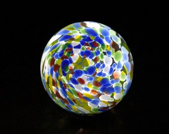 Ręcznie dmuchana szklana kula solarna LED, kolorowa lampa ogrodowa (6 cali)