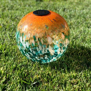 12 Xlarge LED Solar Orb Gaze Ball garden pathway Light patio Table