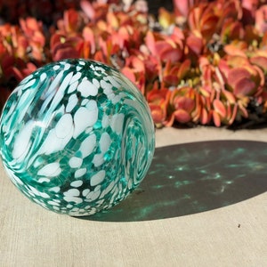 10&quot; Solar LED Art Glass Gaze Ball Light-Watermark/Garden/Pathway Light/Patio Table Light/Sun Cather