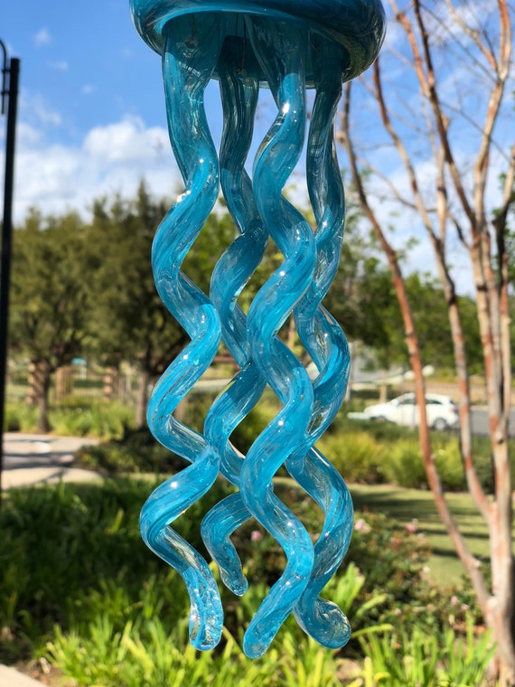 Acchiappasole In Vetro Colorato A Conchiglia 20x20 Cm | Decorazione Da Finestra Artigianale Per Giardino