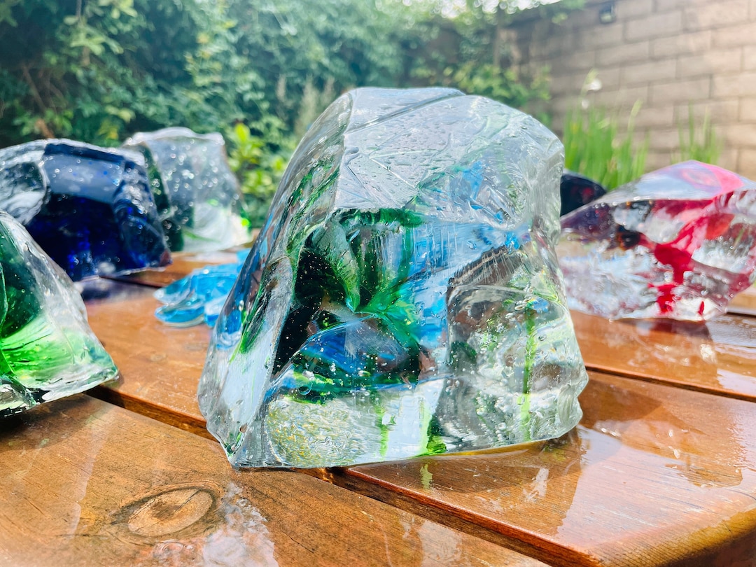 Large Volcanic Glass Rock Chunk Great for Garden Decor, Fish Tank