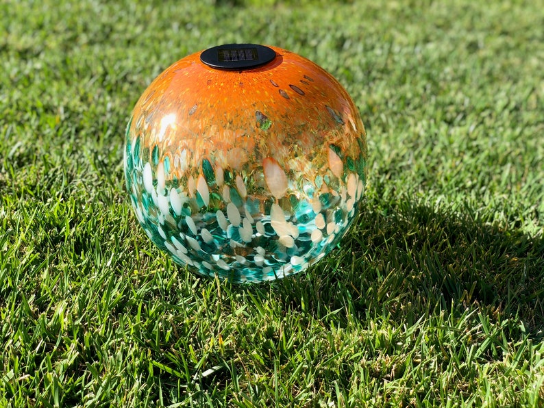 12 Xlarge LED Solar Orb Gaze Ball/garden/pathway Etsy