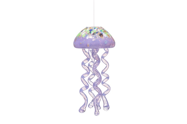 Purple Jellyfish wind chime & sun catcher image 2