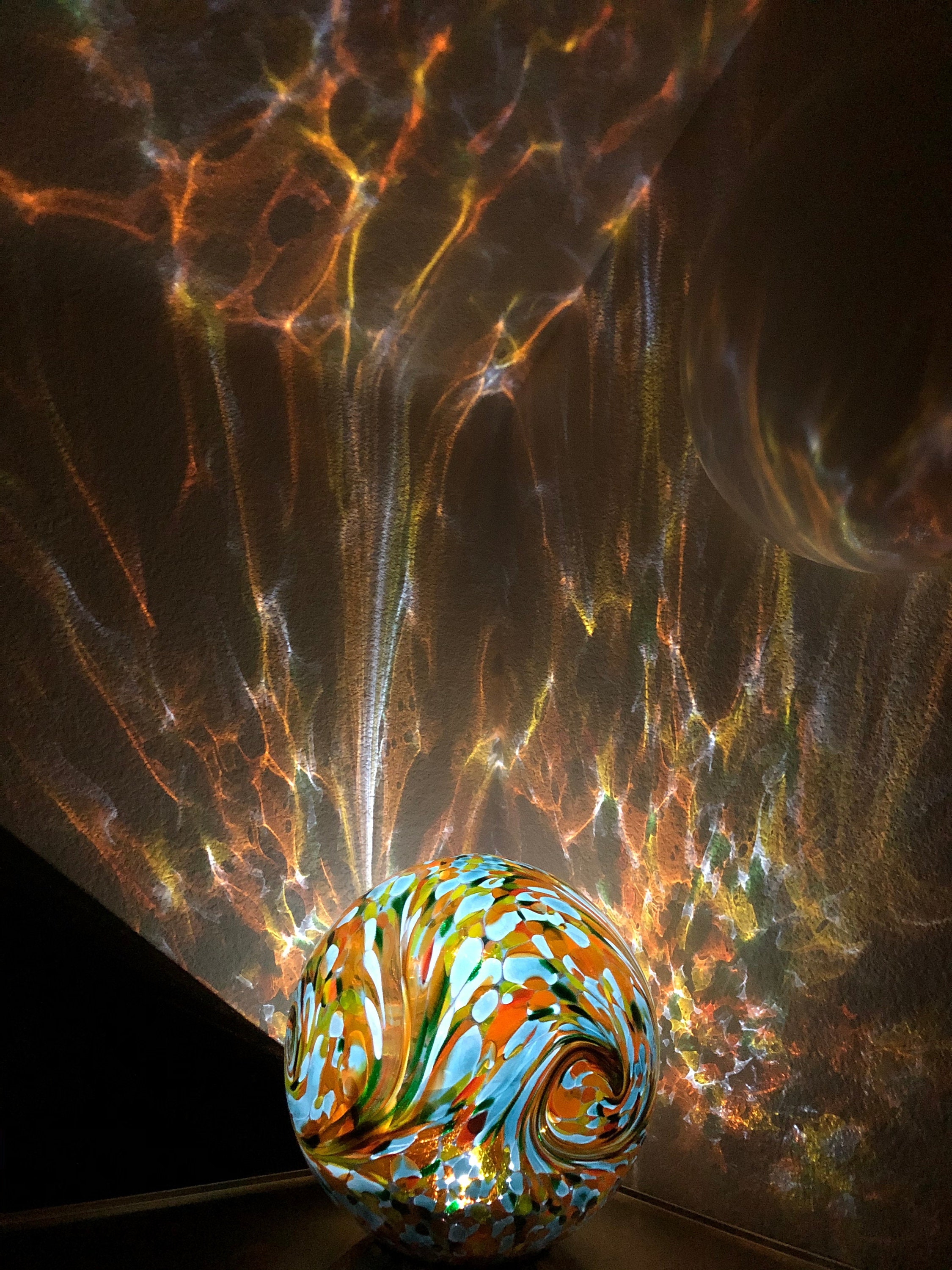 8 Solar LED Light Up Art Glass Gaze BallAnthropology/Garden/Pathway