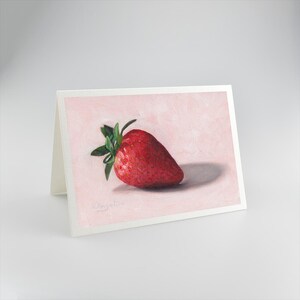 Fraise - Cartes de voeux vierges A5 de haute qualité imprimées sur du papier mat 312 g