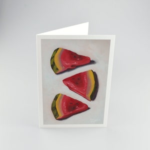 Watermelon Slices - A5 High Quality Blank Greetings Cards Printed on 312gsm Matt Paper
