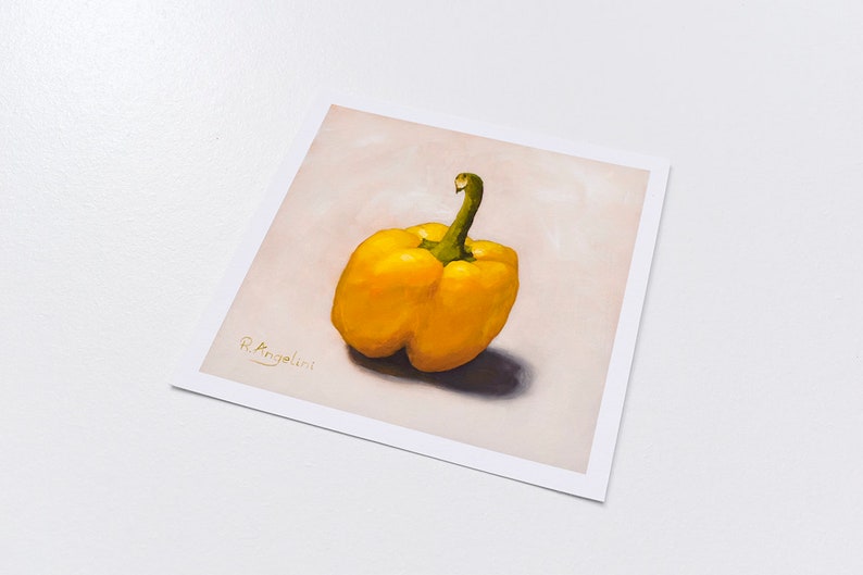 Giclee Artwork Prints of Yellow Pepper. High Quality Giclee Art Prints