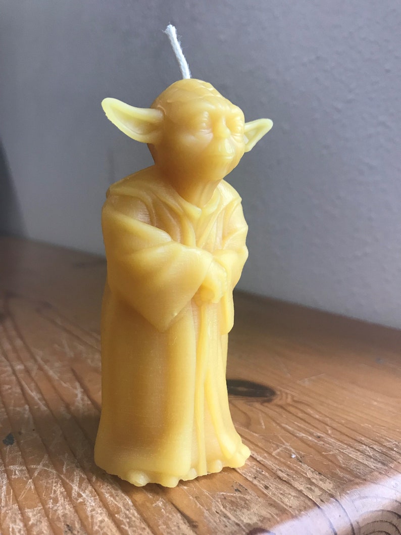 Yoda Candle 100 Beeswax Etsy
