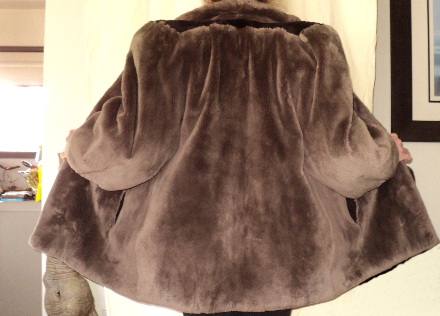 Louis Feraud Sheared Beaver Fur Jacket