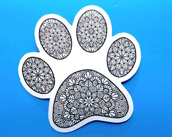 Download Mandala paw print | Etsy