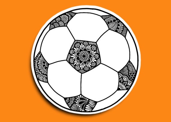 zentangle soccer ball
