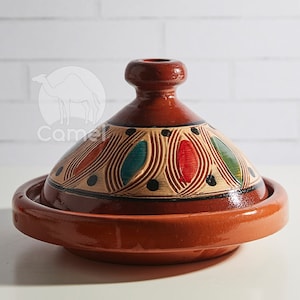Tajine From Morocco 36 Cm Lead-free, Unglazed, Terracotta, Handmade, طاجين  