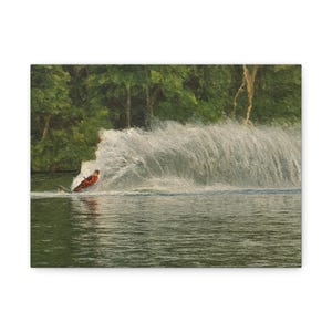 Water Skier in Action canvas print