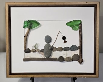 Fischer Kunst - Handgefertigt mit Fundstücken aus Maine Waters - Unikat*