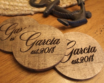 Personalized Coasters -  Set of Six