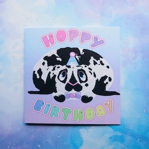 Happy Birthday Rabbit Greeting Card